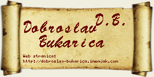 Dobroslav Bukarica vizit kartica